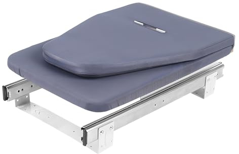 Tabla de planchar plegable Rotación 180° Almacenamiento compacto Funda resistente Ruedas silenciosas Adecuado para muebles