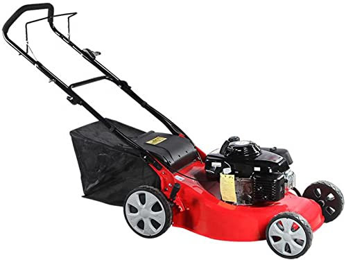 Cortacésped de Operador a pie Cortacésped de Gas Cortacésped de Empuje inalámbrico Cortacésped de Gas portátil Antideslizante con Bolsa - 60 l con Motor de 4 Tiempos Ohv de 163 CC