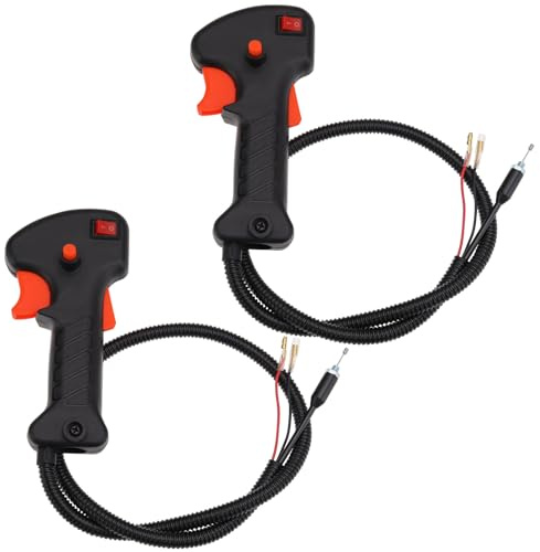 YINETTECH 2 Pièces Câble de Commutateur de Poignée de Débroussailleuse Câble de Déclenchement d'accélérateur pour Débroussailleuse Outils de Jardinage Accessoires
