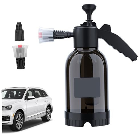 Pulvérisateur en mousse de voiture 2L Snow en mousse de mousse acide et alcaline à pompe résistante à la corrosion, bouteilles de pulvérisateur de pression pour le nettoyage, le jardinage, le lavage