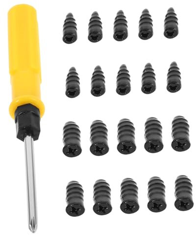 FUNOMOCYA Kit De Réparation De Crevaison Avec Vis Caoutchouc Portatif Pour Pneus Sous Vide Voiture Moto Et Vélo Électrique Clous Larges Et Petits Avec Tournevis Pour Montage Facile Et Répara