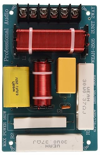 PPcdfre 200W Lautsprecher Crossover 2 Wege Hoch Niedrig 8 Ohm Frequenz Teiler für 10 Lautsprecher