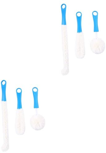 Hoement 6stücke Flexibler Reinigungsbürsten Für Flaschen Und Gläser Biegsame Schwamm-bürsten Für Müheloses Reinigen Von Wein Und Dekanterflaschen