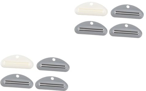 Healeved 8pcs Toothpaste Tube Squeezer Rolling Extruder for Home Precision Dispenser Money Saver Random Color