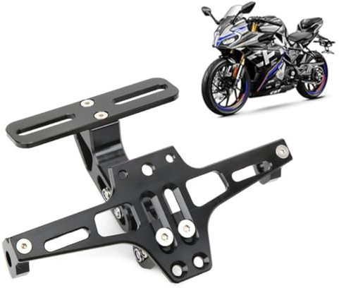 LYNYQ Motorrad Kennzeichenhalter für KTM EXC 350 2011-2024, Einstellbarer Winkel Kennzeichenhalter Fender Eliminator Halter Zubehör,normal-D