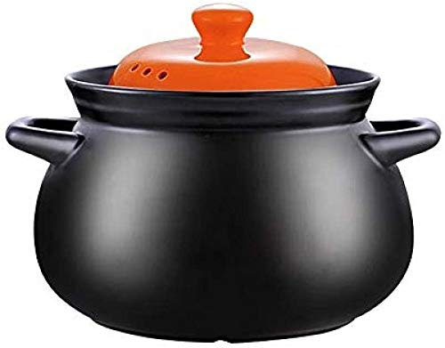 CRBUDY Cazuelas Cazuela De Barro Olla De Terracota Olla De Estofado Cazuela De Cerámica Olla De Barro Saludable Y Segura Antiadherente Fácil De Limpiar Capacidad (Una Capacidad De 10 L)