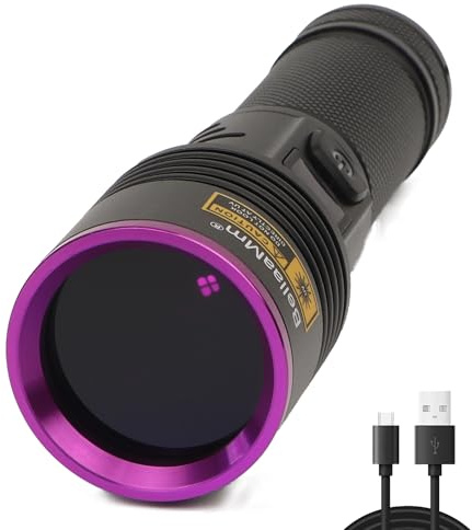 BellaaMm V3 365nm Black Light UV Flashlight – High Definition Ultraviolet - HIgh Power and Long Range Professional Grade Beam Best for Professional/Commercial Use UV_HandFlashlight_5
