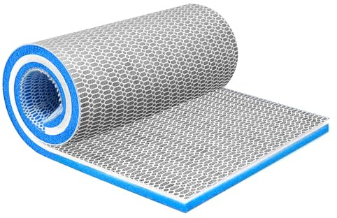 xiaowanwan 8D Spugna Filtro Acquario,40x 30 x 2cm Ovatta Filtro Acquario,Spugna Filtrante per Acquari Laghetti,Purificazione dell'Acqua,Ritagliabile