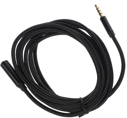 LIFKICH Cavo di Prolunga Audio Aux 3,5 Mm Maschio-Femmina da 2 Metri, Cavo Aux per Cuffie e Smartphone, Connettore Resistente e Design Nero Minimalista per Uso Quotidiano e Multimediale