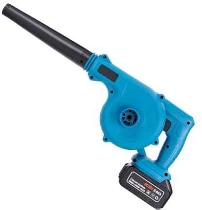 WAFOHSR Soffiatore per Foglie 2 in 1 500W Cordless Elettrico Ventilatore di Aria Che Soffia E Aspirazione Palmare Foglia Collettore di Polveri di Pulizia Spazzatrice for 18V Batteria Facile da Usare