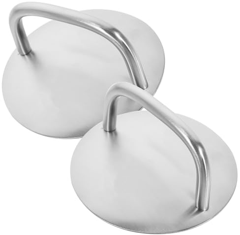 ANDRESLAD Hitzebeständiger Edelstahl Deckelgriff Für Haushaltspotdeckel 8.10X8.10X4.20Cm Kompakter Ersatzknopf Für Wok Suppentopf Und Kleine Pfannen 2 Stück