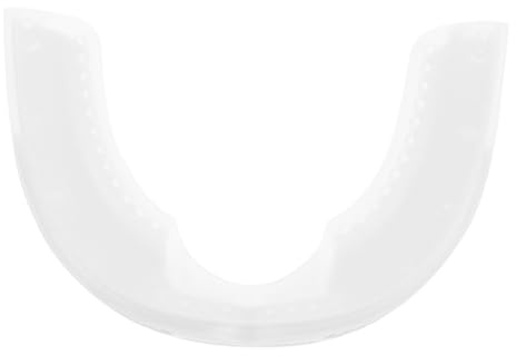Protector Bucal de Silicona Blanco para Reducir Ronquidos | Abs y Metal, Diseño Ergonómico, Cómodo de Llevar, Fácil de Limpiar, Uso en Oficina y Avión