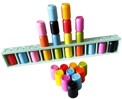 Genérico Juego de Memoria | Interactivo De Adivinación De Colores | y Emparejamiento de Colores de Botellas para Jardín de Infancia, Escuela, Reuniones, Viajes, Grupos de Juego