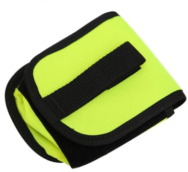 Zanthicia Sac de Poids de plongée Stockage Rechange Adhésif à dégagement Transport Support plongée Technique Pochette en apnée sous-Marine, Jaune Fluo