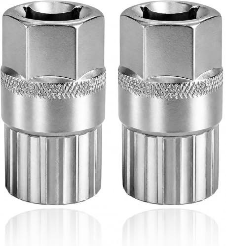 2PCS Démonte Cassette Vélo, Demonte roue Libre, Kit Fouet Chaîne et Extracteur pour Retrait Pignon, Outil Réparation Compatible VTT Route, Accessoire Atelier Cyclisme Entretien Transmission