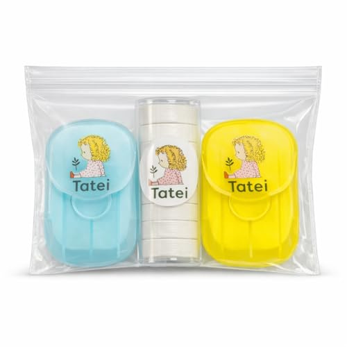 Kit Higiene Viaje – Jabón en Láminas + Toallas Comprimidas – Set Portátil para Viaje y Bolso
