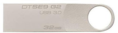 Kingston DataTraveler SE9 G2 - chiavetta 32GB USB 3.0, grigia