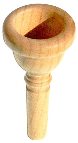 Rieger & Gräf TH12T Ahorn Mundstück für Tenorhorn (hochwertiges Mundstück für Tenorhörner aus geöltem Ahornholz mit Baritonschaft für eine ausgeglichene Ansprache)