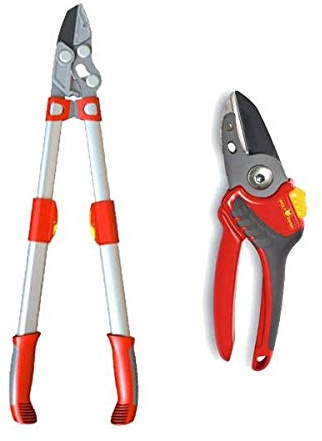 Wolf Garten RS900T Power Cut Anvil Telescopic Loppers & RS2500 Pruner Secateurs
