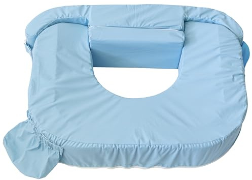0037 - My Brest Friend & Baby wild - amerikanisches Zwillings-Stillkissen, abwaschbar, Farbe: blau