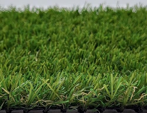 Hochwertige Kunstrasen Rasenteppich Aimsley für Garten - 200x800 cm - Florhöhe 21 mm - UV-Garantie 7 Jahre (DIN 53387) - Gewicht ca. 1015 gr/m²