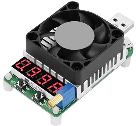 Jeanoko Testeur de batterie électronique USB Testeur de décharge de charge LD35usb Table de mesure de la tension et du courant de la batterie