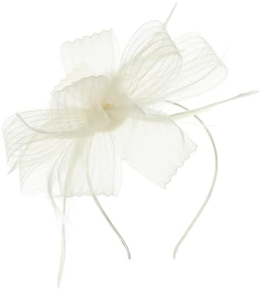 Fascinator Hüte Braut Schleier Kopfbedeckung Damen Mädchen Haar Clip Accessoire Cocktail Party Haarklammer Klassisch Elegant Kopfschmuck 20er Jahre Stirnband Feder Hochzeit Haarschmuck Kirche Tea