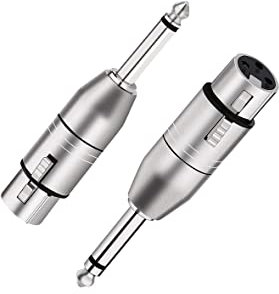 iSeventy9 XLR to Jack TRS Adapter, Balanced Female XLR to Quarter Inch 6.35mm Male Adapter