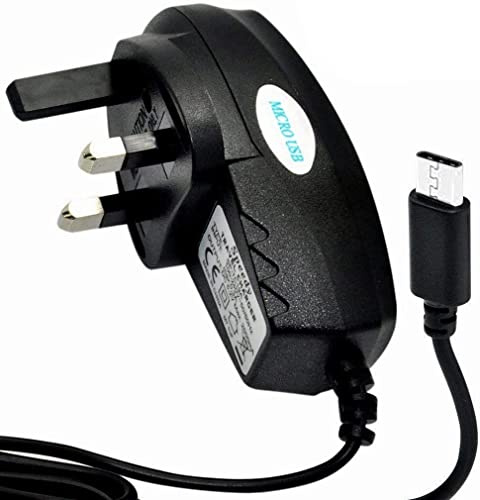 KP TECHNOLOGY Redmi A2 Charger Micro USB UK 3 Pin Mains Wall Plug Charger Adapter for Xiaomi Redmi A2 (Micro USB, Mains Charger) (BLACK)