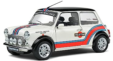 Solido Mini Cooper Martini EVO – Hochwertiges Diecast Modellauto im Maßstab 1:18, ikonischer Rallye-Klassiker für Sammler & Motorsport-Fans
