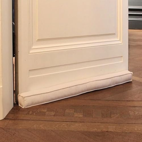 Rori Magnetischer Zugluftstopper für Türen 100cm - Türluftstopper für Schutz - Türbodendichtung Beige - Zugstopper vor Zug und Lärm - Quadratischer Draft Stopper - Verschiedene Größen und Farben