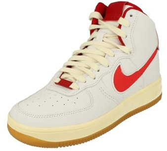 Nike Air Force 1 Sculpt AF1 Donne Trainers FN3500 Sneakers Scarpe (UK 5 US 7.5 EU 38.5, White Light Crimson Gym Red 100)