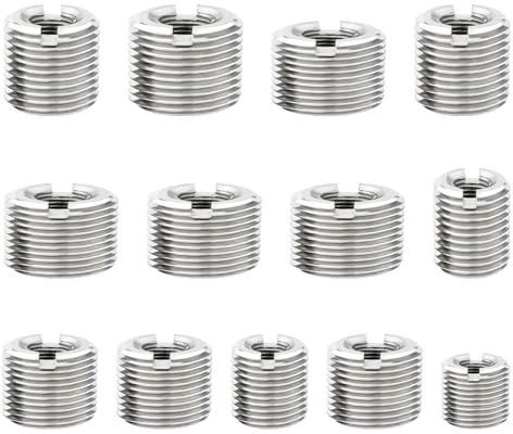 Lot de 10 inserts filetés M8 vers M10 x 12 mm, outil de réparation de filetage intérieur métrique, en acier inoxydable, pour turbines à vapeur automobiles, appareils mécaniques