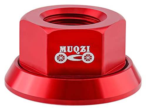 Yjcnelcr 1 Stück Aluminiumlegierung Fahrrad 3/8 Naben Mutter Schrauben Fixed Gear Mountainbikes Vorder Hinterrad