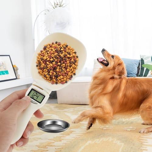 Digital Scale Spoon Weighing Spoon in Plastic Weighing Spoon with LED Display Feeding Spoon with Removable Handle Precise Weighing Spoon Suitable for Pets !(Style 1)