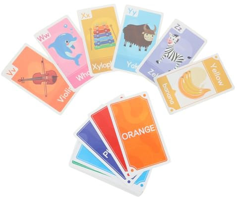 JOINPAYA 1satz Lernkarten Für Kleinkinder Englisch Zahlen Tiere Farben Formen Hochwertige Flashkarten Für Vorschule Und Kindergarten Fördert Eltern-Junge Mädchen-interaktion Und