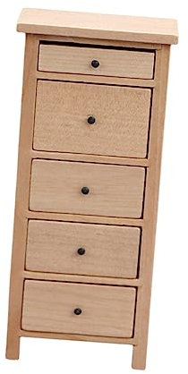 KOMBIUDA Miniatur Holzschrank Für Puppenhaus Realistische Möbel Für Kreative Miniatur-Dekorationen Im Kinderzimmer Zubehör Für Ihr Dollhouse