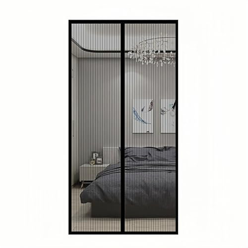 Fly Screen Door Magnetic, Insektengitter Lamellenvorhang, Fliegengitter Tür, 90 * 210cm Magnet Insektenschutz Moskitonetz Tür Magnetvorhang für Balkontür Wohnzimmer Schiebetür Terrassentür