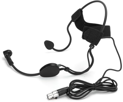 POENVFPO Mini Microfono con Spina XLR a 3 Pin, Registrazione a 360 Gradi, Test di Polvere e Sudore, Ideale per lo Stage e la Chiesa, 1 Pacchetto