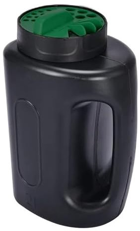 MAGNA RETAIL Spandiconcime portatile per erba | Spandiconcime manuale per prato da 2 litri | Dispenser per fertilizzante per prato | Apertura regolabile | Semina di mangime | Ice Melt