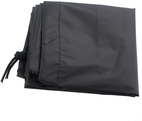 Honseadek Cubierta de parrilla de barbacoa resistente al agua para Weber Q100/1000 Series 210d tela Oxford con revestimiento plateado, protección solar a prueba de polvo, patrón de cordón