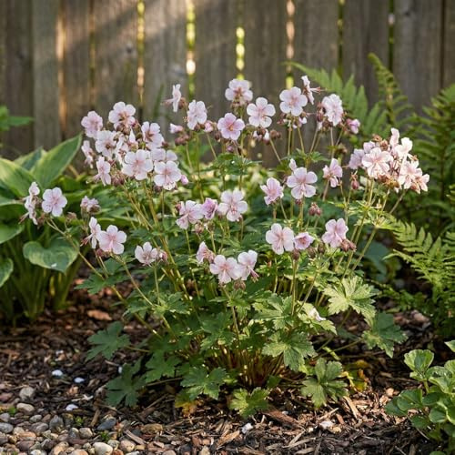 Bloomique - 6er - Set - Storchschnabel (Geranium cantabrigiense ‘Biokovo’) - Reichblühend - Winterhart - Mehrjährig - Duftend - Höhe 10-20 cm - 9 - cm - Topf