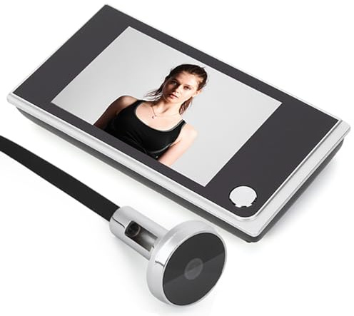 VBESTLIFE Cámara de Seguridad con Visor de Mirilla de 120 Grados con Cuerpo Ultrafino para Monitoreo de Seguridad en el Hogar Inteligente