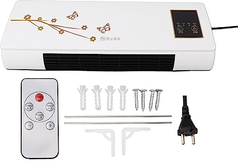 Chrees Aire Acondicionado con refrigeración y Calentador Montado en la Pared, Con Control Remoto, Temporizador de 1-6H, bajo Nivel de Ruido para el Hogar