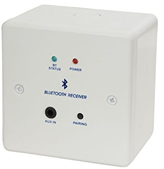 AV Link Bluetooth Receiver Wallplate and Backbox, White