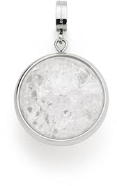 JEWELS BY LEONARDO Damen Anhänger Snowball Darlin's Edelstahl/silberfarben weiß Darlin's Clip groß Schneeball rund Kreis Kugel 011283