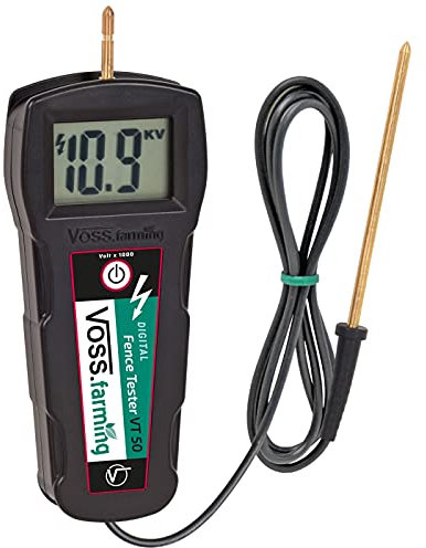 VOSS.farming Digitaler Zaunprüfer, Zauntester für den Elektrozaun