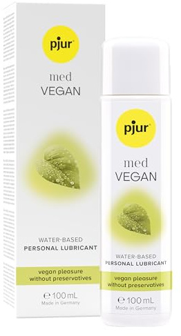 pjur med VEGAN (100ml) - Gleitgel auf Wasserbasis - pH-optimiert & ohne Tierversuche - für sensible Schleimhaut im Intimbereich