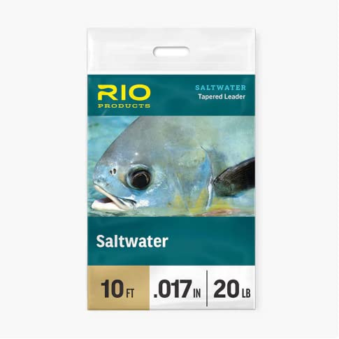 Rio Angeln Produkte Salzwasser Leader 10 Ft, 3 Stück, 10lb - 3 Pack
