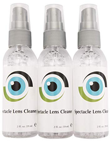 Leader Liquid Lens Cleaner for Glasses 3 x 59 ml, 3 x 2 Fl oz Bottle for Glasses Cleaner, Other Lens Solution - Alcohol Free Glasses Spray Cleaner Suitable for All Coatings by Sports World Vision